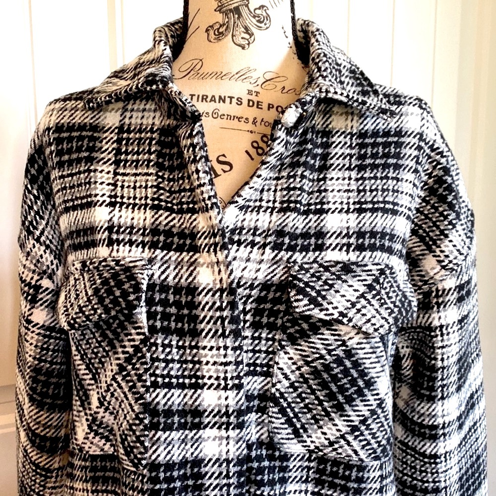 Longer Heavy Plaid Shacket